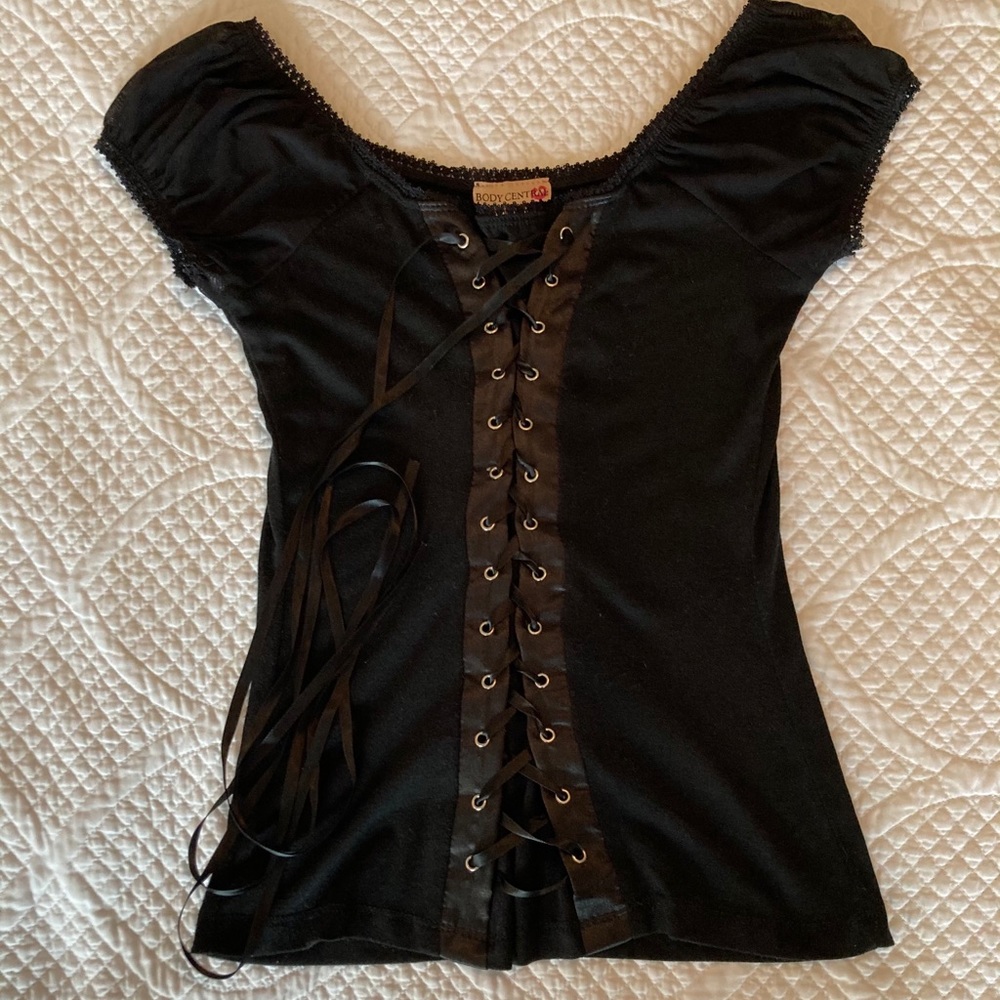BODY CENTRAL Corset Style Top